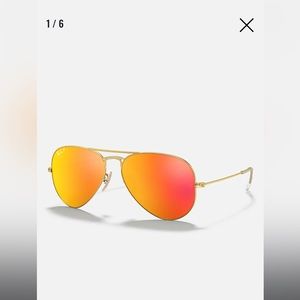 Ray Bans Aviator Flash Lenses Orange